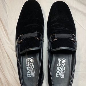 Ferragamo velvet loafers